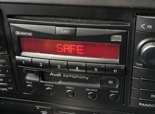 2000 audi radio code